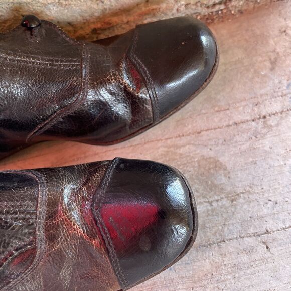 Incredible Child’s Black Leather Victorian Edwardian Button High Shoes Boots 5.5 - Picture 8 of 15
